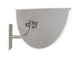 Outdoor half dome mirror rear mounting bracket detail