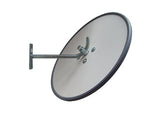Outdoor heavy duty convex mirror rear mounting bracket detail
