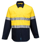 Yellow Hi-Vis Long Sleeve Shirt Front