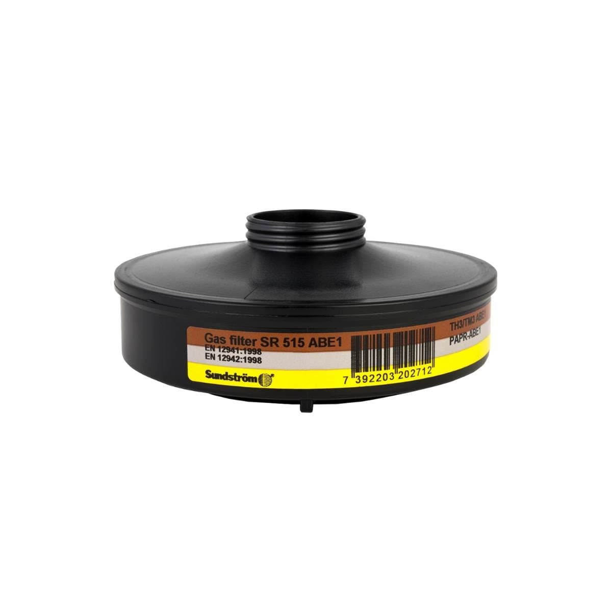 Sundström AS515 Organic + inorganic + acid gas filter ABE1 — threaded (Each)