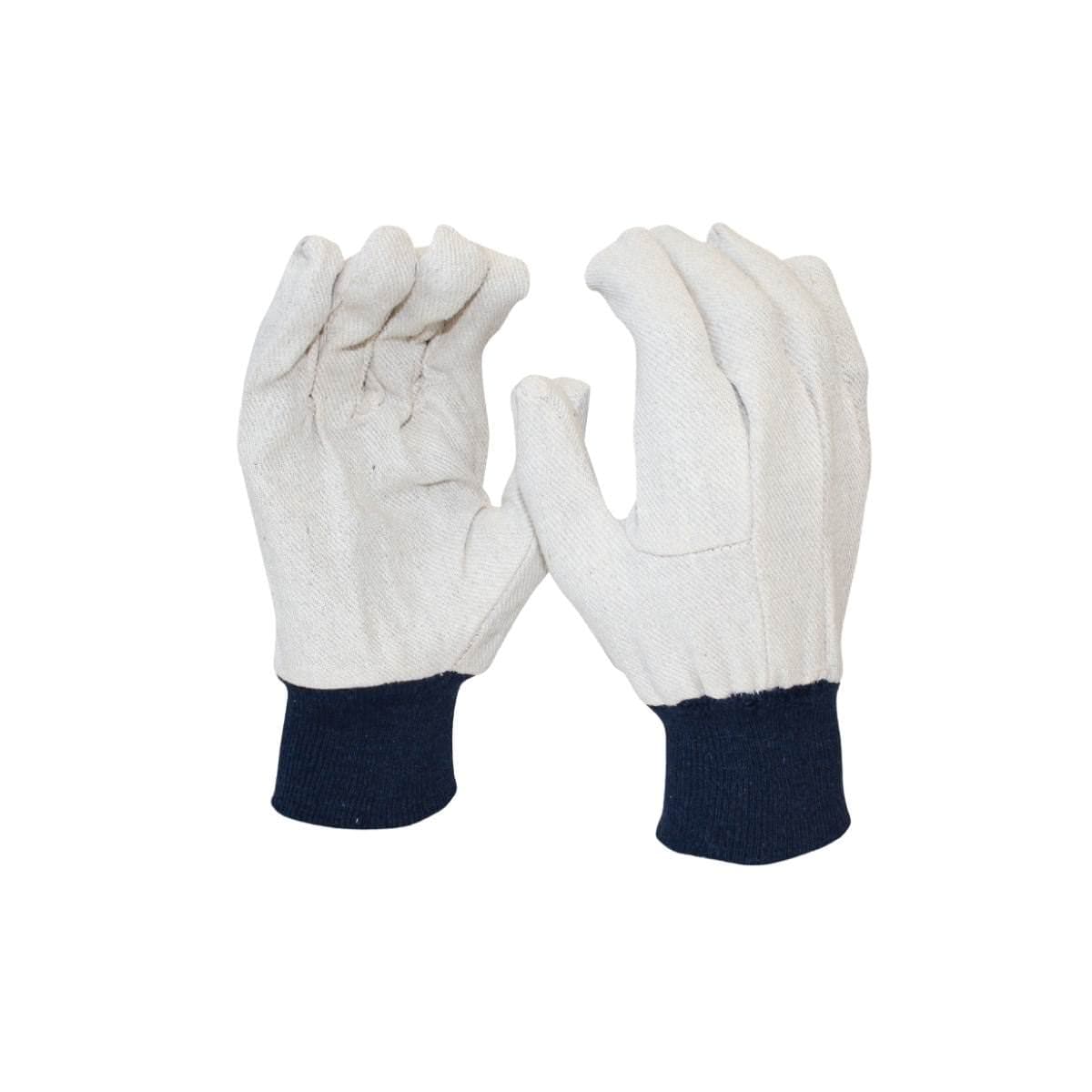 Men's Blue Cuff Cotton Drill Glove AS747M (Pack of 12)