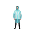 Blue Disposable Lab Coat ASDLC front view