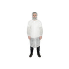 White Disposable Lab Coat ASDLC front view