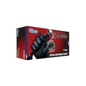 TGC Black Rocket Xtra Grip Disposable Gloves Box