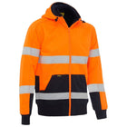 Hi Vis Zip Fleece Hoodie Side
