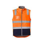 Syzmik hi-vis zip softshell vest zip detail