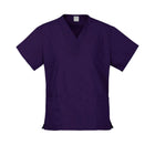Purple women's scrubs top