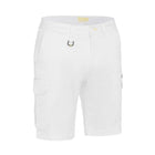 Bisley Stretch Cotton Drill Cargo Short in white