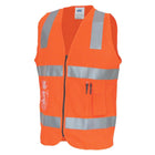 HiVis Day/Night Panel Safety Vest Orange