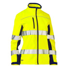 Hi Vis Soft Shell Jacket Yellow Front