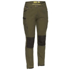 Bisley Women's FLX & MOVE Cargo Pant BPL6044 olive front view