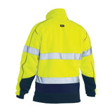 Bisley Taped Hi Vis 1/4 Zip Fleece Pullover BK6989T