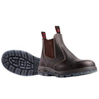 Brown Redback Bobcat Elastic Sided Safety Boots