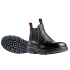 Black Redback Bobcat Elastic Sided Safety Boots