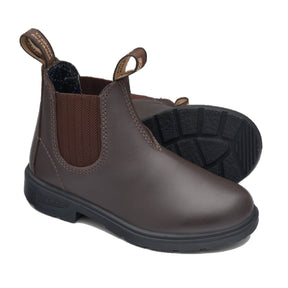 Blundstone Kid's Chelsea Slip On Boots Chestnut Brown