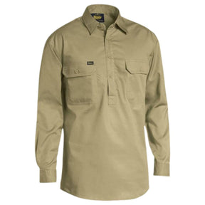 Bisley Cool Lightweight Drill Shirt Khaki
