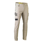 Bisley Flx & Move cargo pants front view beige
