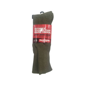 Hard Yakka Army work socks, wool nylon blend