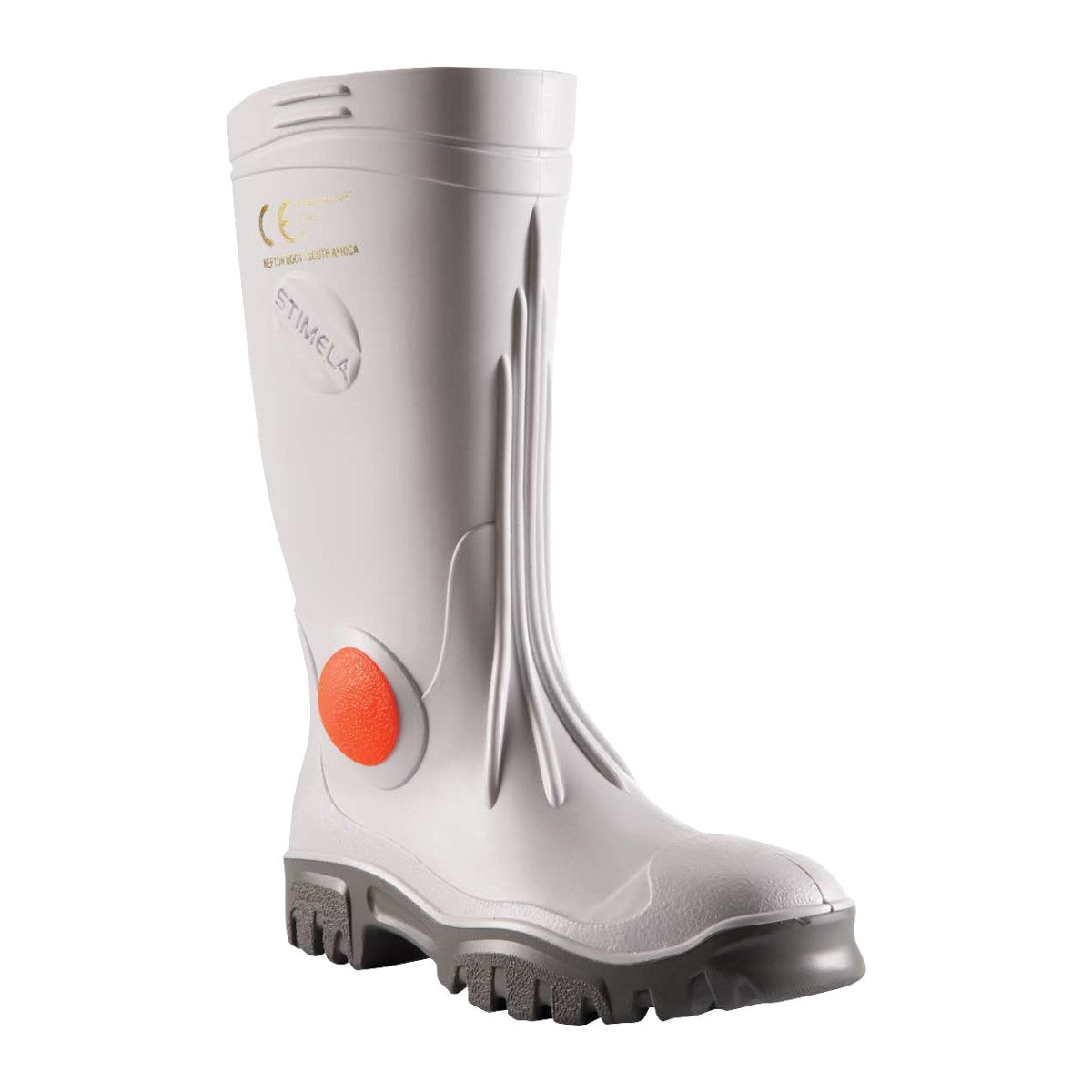 Maxisafe Stimela 'Executive' White Gumboot with Safety Toe FWG901