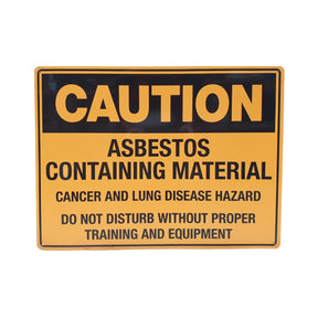 Caution Asbestos Containing Material Sign