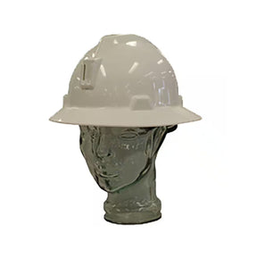 MSA V-Gard hard hat with plastic lamp bracket