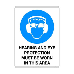 Hearing and Eye Protection Sign