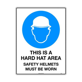 Hard Hat Area Safety Sign