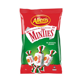 Allens Minties chewy mints, 1kg bag