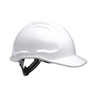 White hard hat for head protection