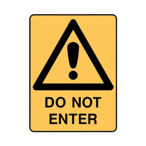 Danger Warning Sign - Do Not Enter
