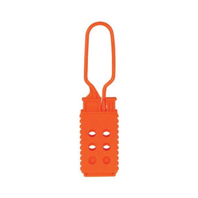 Brady fluoro orange non-conductive hasp lockout