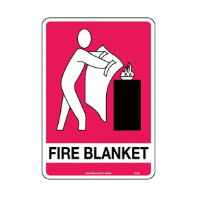Fire Blanket Safety Sign with pictogram 712MSP