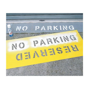 Brady yellow polypropylene car park stencil