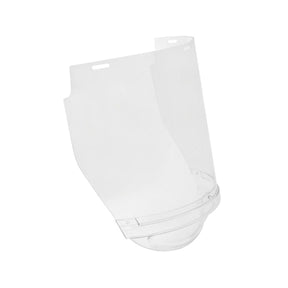 Clear face shield for eye and face protection