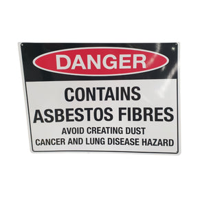 Danger Contains Asbestos Fibres Sign