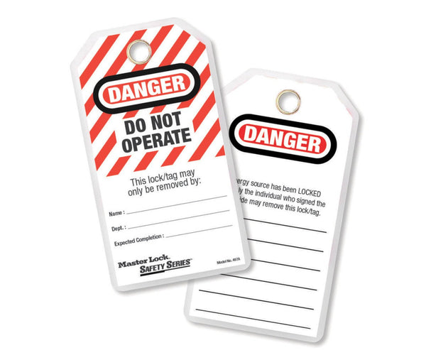 Master Control Tag Master Lock Do Not Operate Safety Tag 0497A – 1st Safety Pty Ltd.