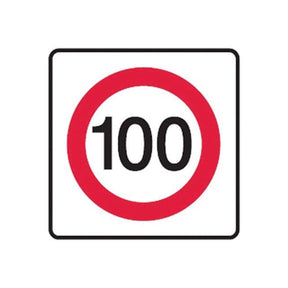 100 Speed Limit Sign