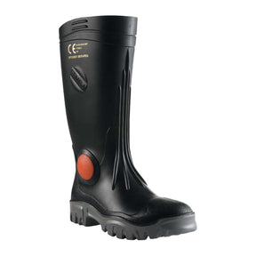 Maxisafe Stimela Black Gumboot with Safety Toe