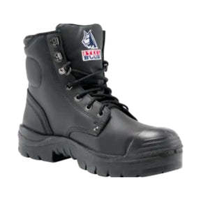 Steel Blue Argyle Lace-up Ankle Safety Boot