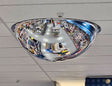Indoor full dome ceiling safety mirror mounted overhead
