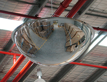 Indoor full dome ceiling mirror, alternate view