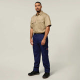 Hard Yakka Koolgear Core Vented Cotton Work Cargo Pant Y02300 in Navy