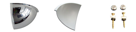 Indoor quarter dome convex mirror, featured product photo