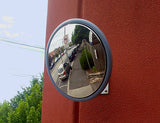 Outdoor stainless steel convex mirror, alternate view