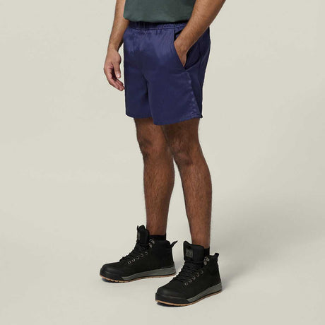 Relaxed Fit Elastic Waist Cotton Drill Short