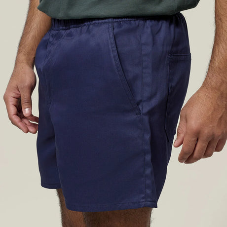 Relaxed Fit Elastic Waist Cotton Drill Short